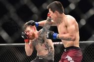 Pinedo landing a solid right hook on Powell!